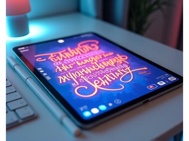 Digitale Kalligrafie und Social Media Assets